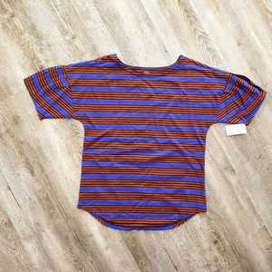 NWT Tea Collection SS Top, Sz 14, Red & Blue Stripe